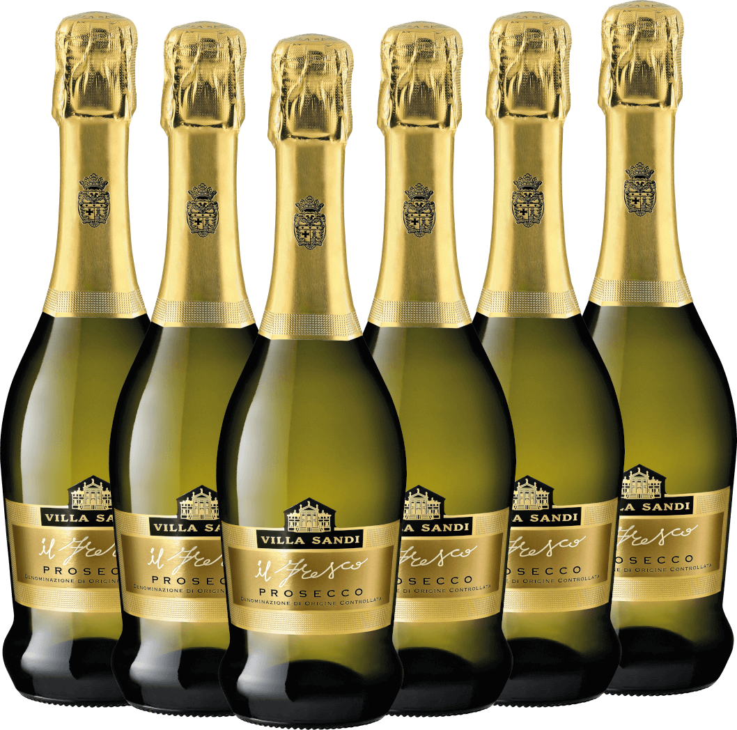 6x Vorteils-Weinpaket il Fresco Prosecco Spumante Brut DOC 0,375 l - Villa Sandi