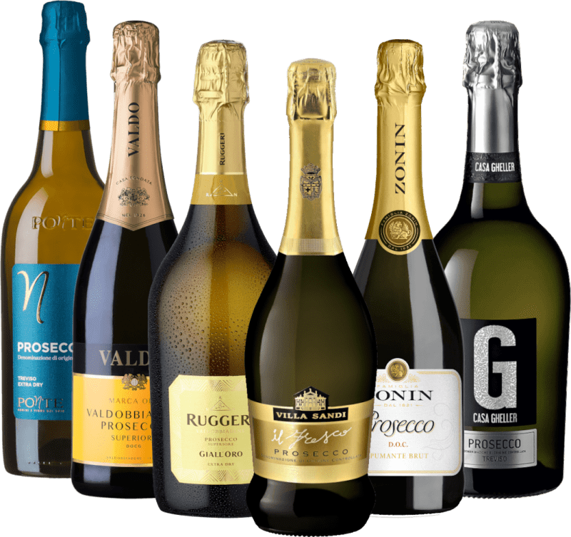 Pacchetto degustazione da 6 - Prosecco: la punta frizzante d'Italia