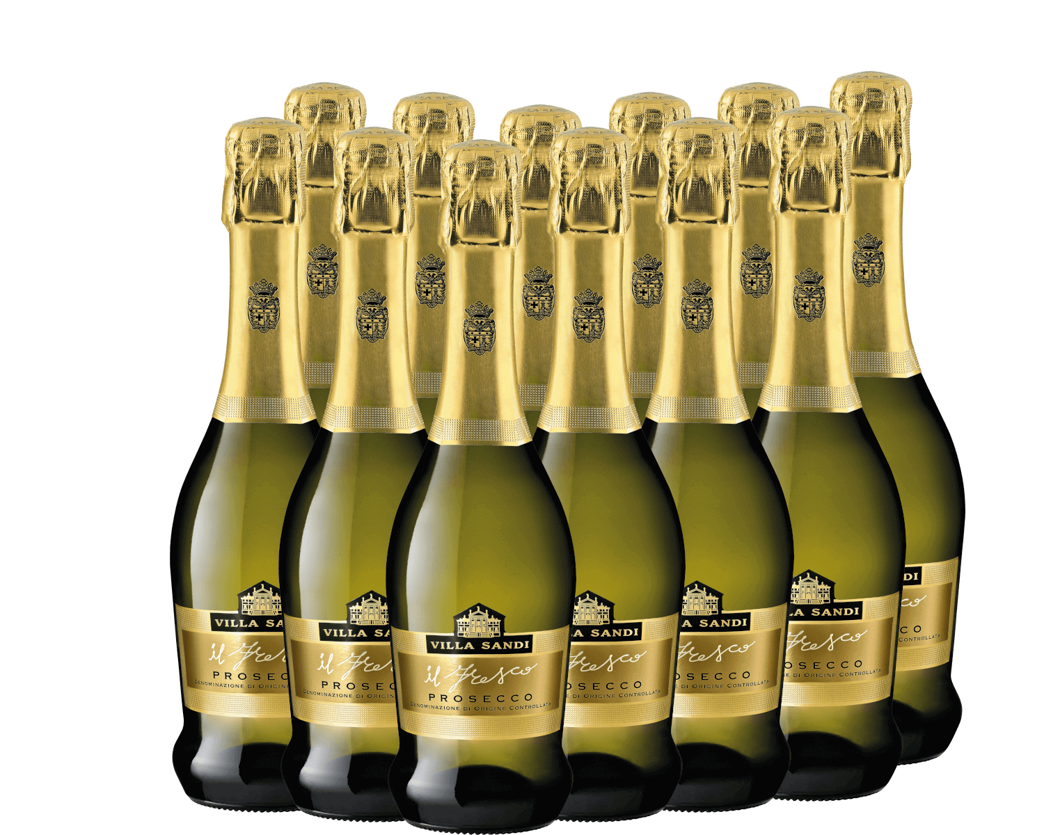 12x Vorteils-Weinpaket il Fresco Prosecco Spumante Brut DOC 0,375 l - Villa Sandi