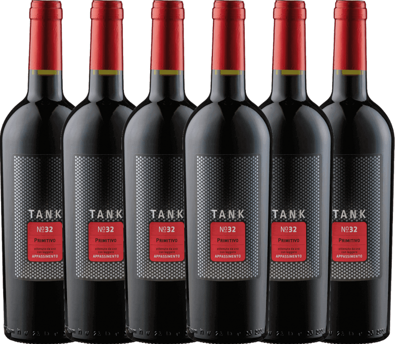 6er Vorteils-Weinpaket - TANK No 32 Primitivo Appassimento - Cantine Minini