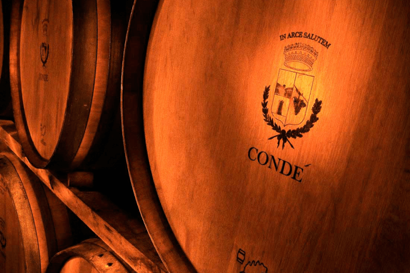 Cantina Conde stoccaggio del vino in botti
