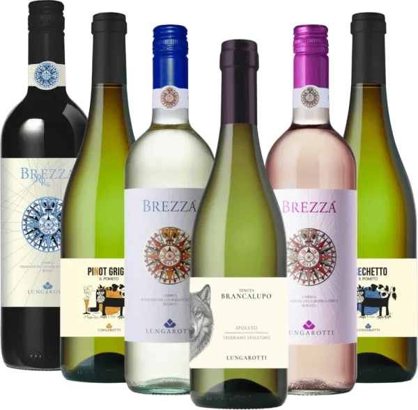 Viaggio di piacere attraverso l’Umbria con Lungarotti - 6x pacchetto di degustazione