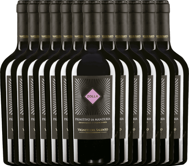 12er Vorteils-Weinpaket - Zolla Primitivo di Manduria DOP - Vigneti del Salento
