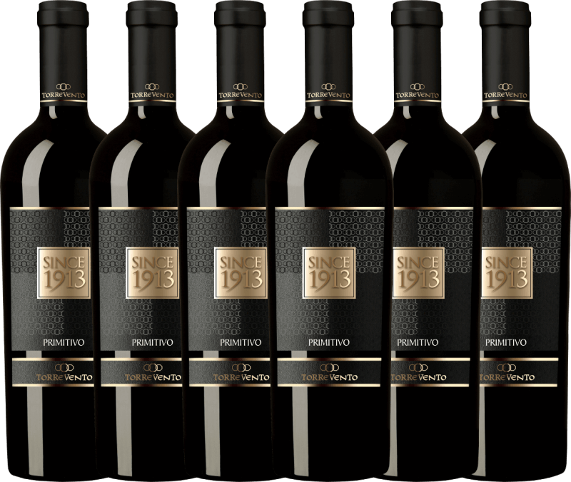 6er Vorteils-Weinpaket - Since 1913 Primitivo Puglia IGT - Torrevento