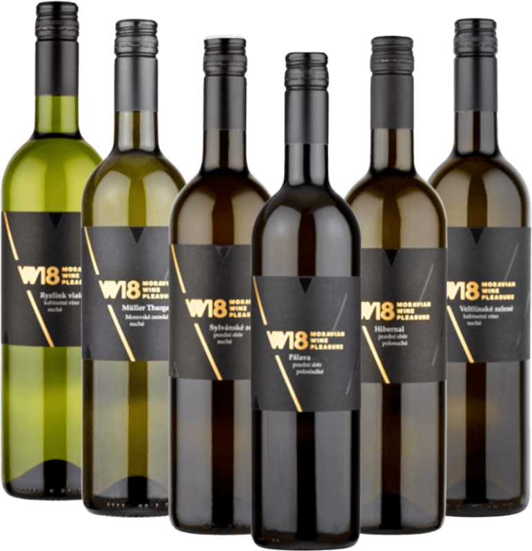 Piacere del vino dalla Moravia di W18 - 6x pacchetto scoperta