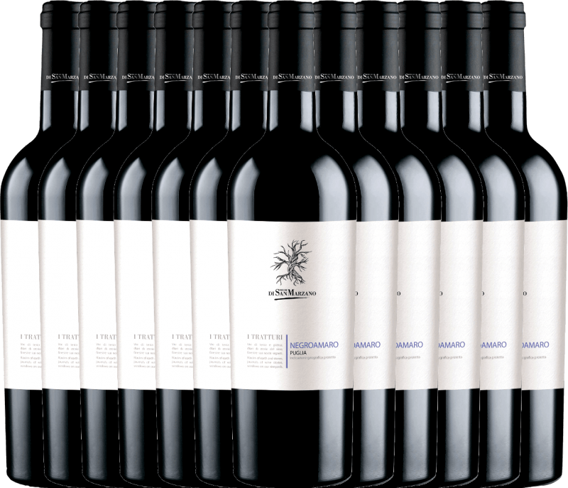 12er Vorteils-Weinpaket - I Tratturi Negroamaro - Cantine San Marzano