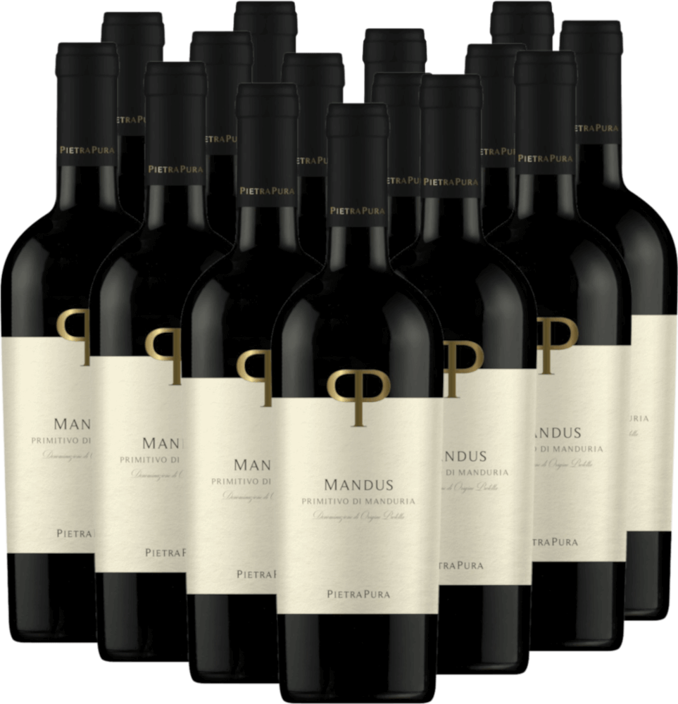 15er Vorteils-Weinpaket - Mandus Primitivo di Manduria DOC - Pietra Pura
