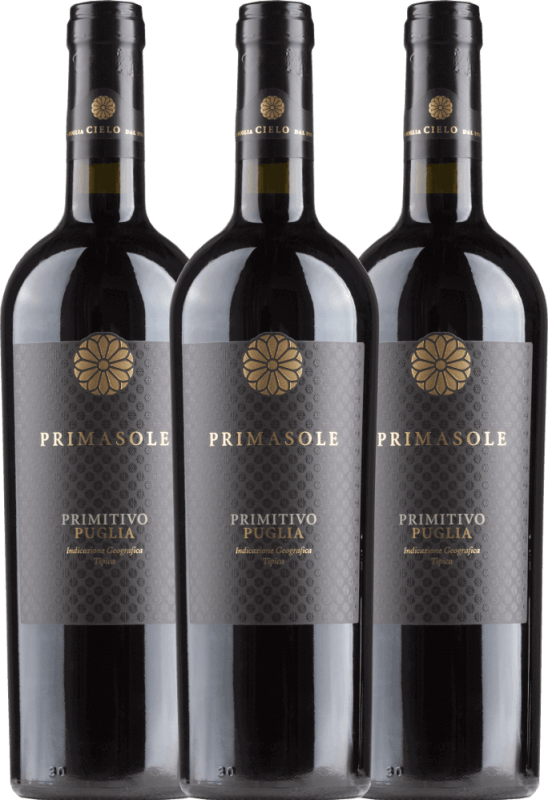 3er Vorteils-Weinpaket - Primasole Primitivo - Cielo e Terra