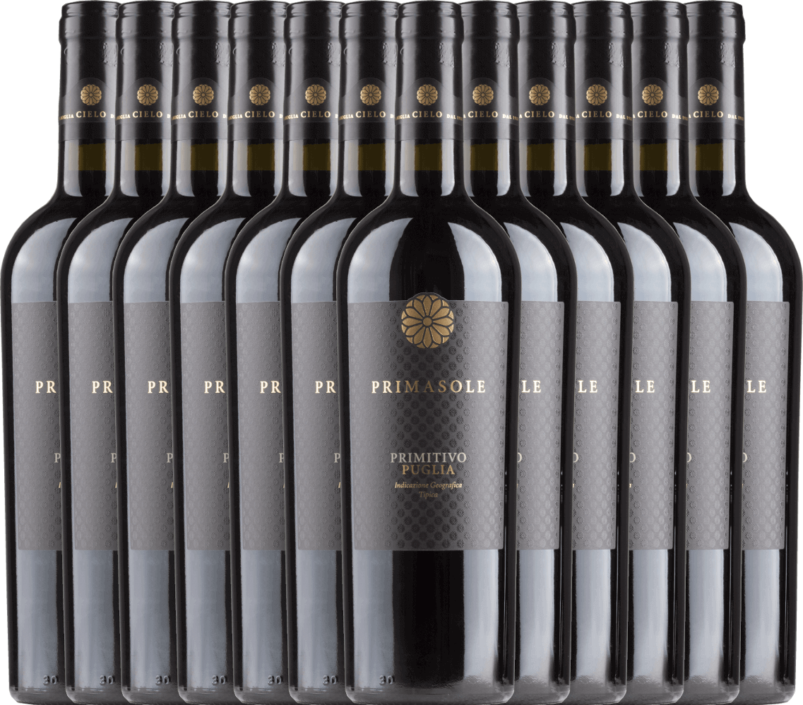 12er Vorteils-Weinpaket - Primasole Primitivo - Cielo e Terra