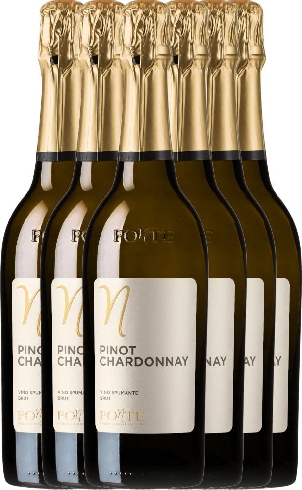 6er Vorteilspaket - Pinot Chardonnay Brut - Ponte
