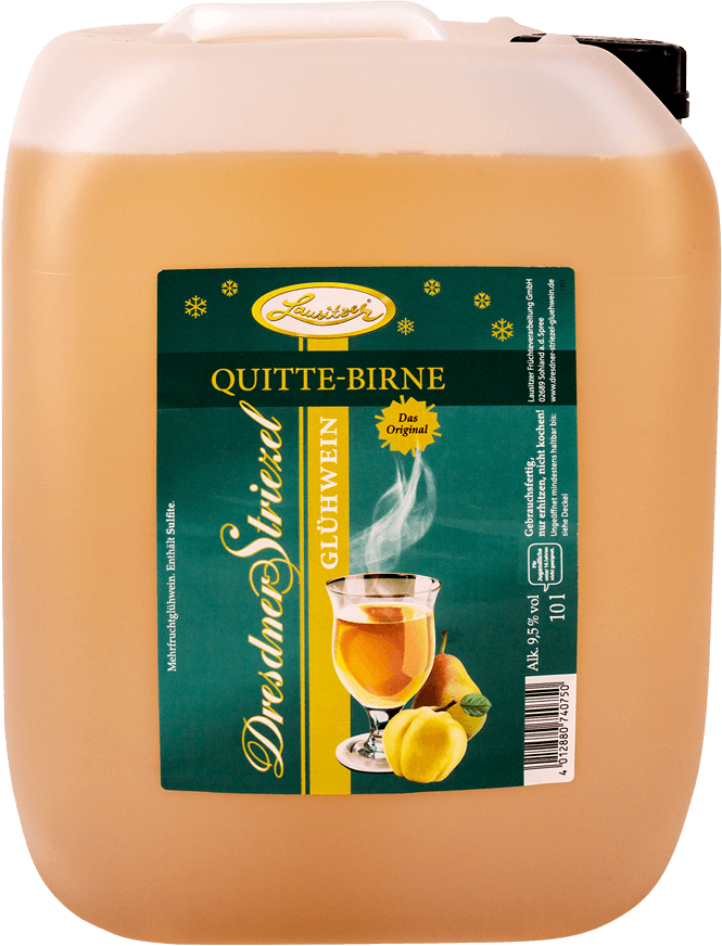 Vorschau: Dresdner Striezel Glühwein Quitte-Birne 10 l Kanister - Lausitzer