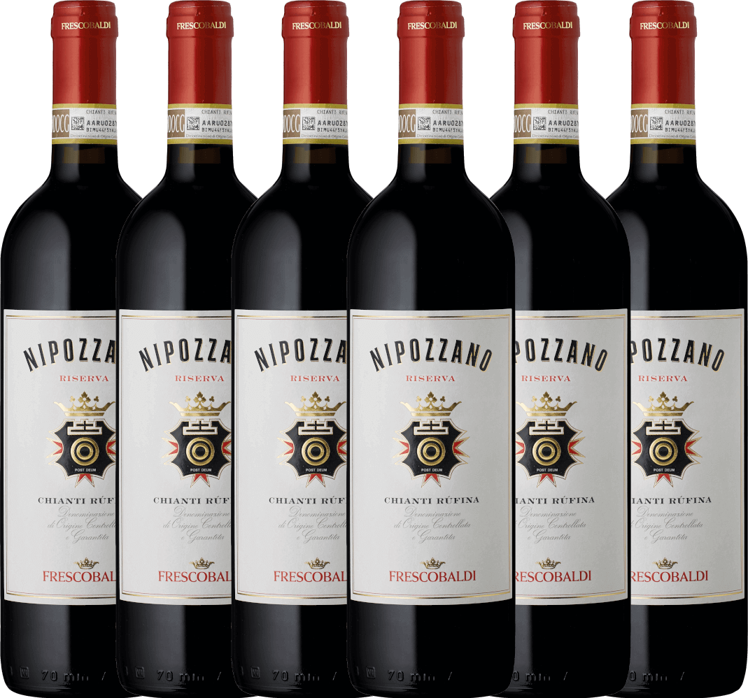 6er Vorteils-Weinpaket - Nipozzano Riserva Chianti Rufina DOCG - Castello di Nipozzano