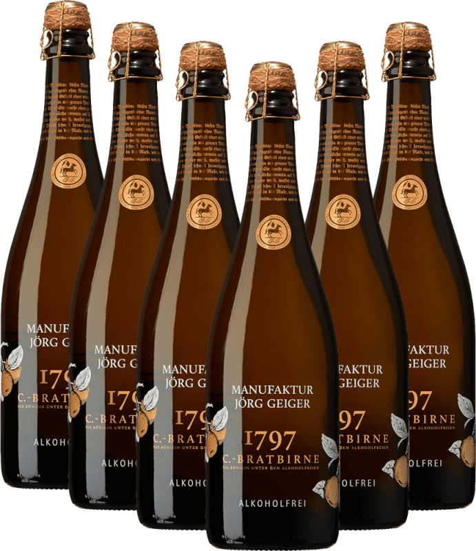 6x Vorteilspaket Champagner-Bratbirne Alkoholfrei - Manufaktur Jörg Geiger