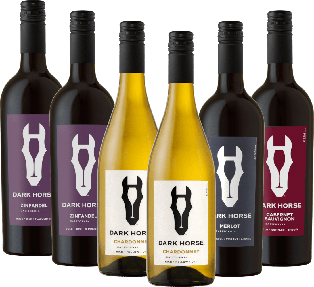 Vini Dark Horse dalla California - Confezione da 6 degustazioni