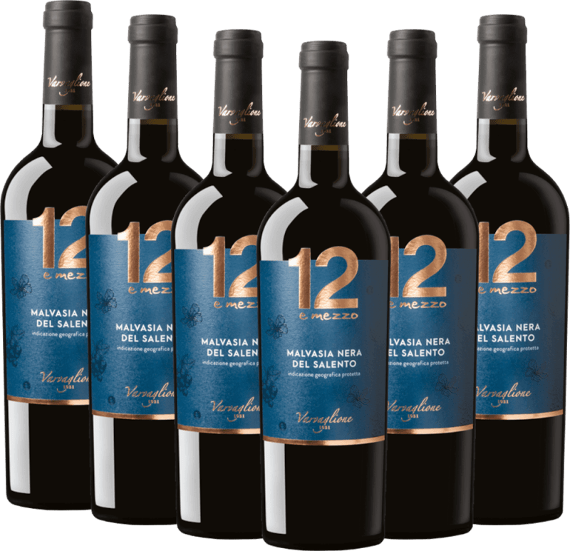 6x Vorteils-Weinpaket 12 e Mezzo Malvasia Nera del Salento IGP - Varvaglione