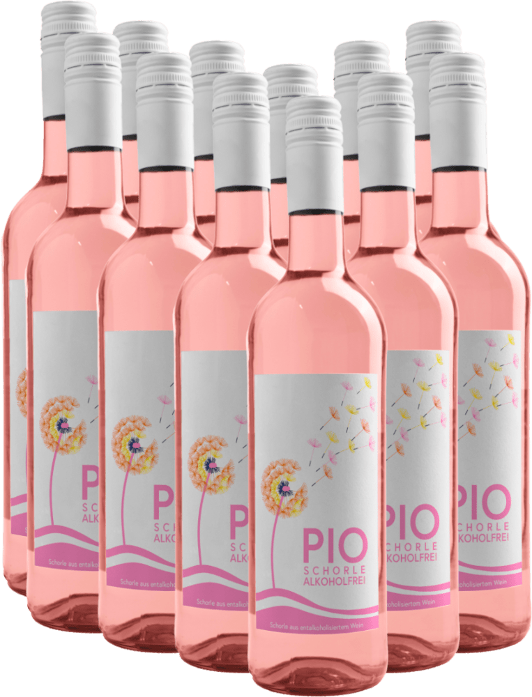 12x Pacchetto di vantaggi con vino PIO Vino spritz Rosé analcolico - P&P Vini