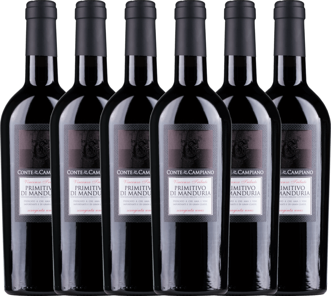 6er Vorteils-Weinpaket Primitivo di Manduria DOC - Conte di Campiano