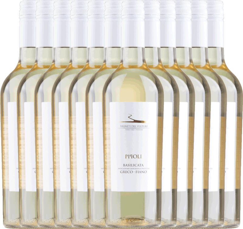 12er Vorteils-Weinpaket - Pipoli Greco Fiano IGT - Vigneti del Vulture