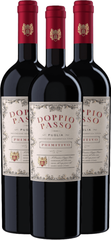 3er Vorteils-Weinpaket - Doppio Passo Primitivo Puglia IGT - CVCB