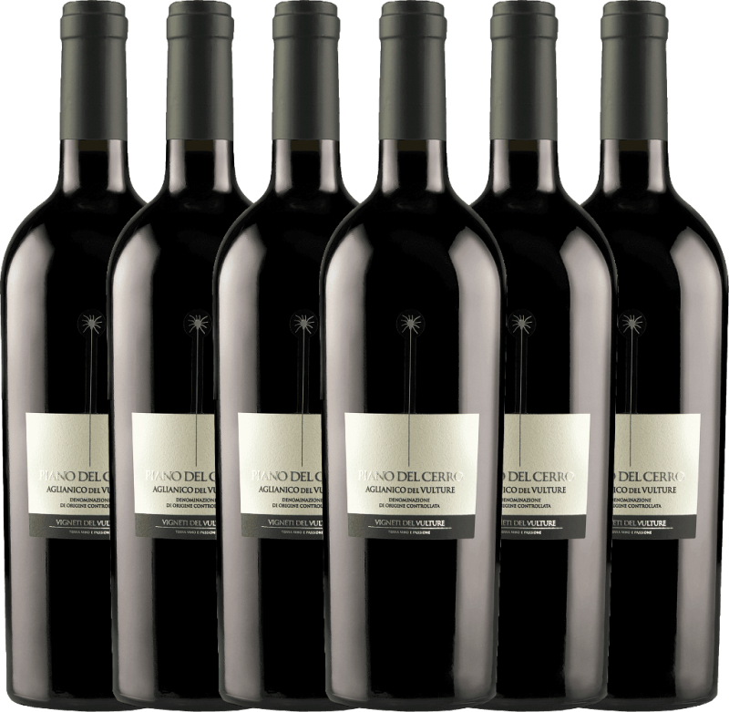 6er Vorteils-Weinpaket - Piano del Cerro Aglianico del Vulture DOC - Vigneti del Vulture