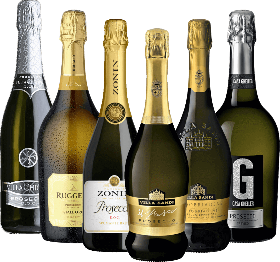 VINELLOs Prosecco Topseller - Confezione da 6 degustazioni