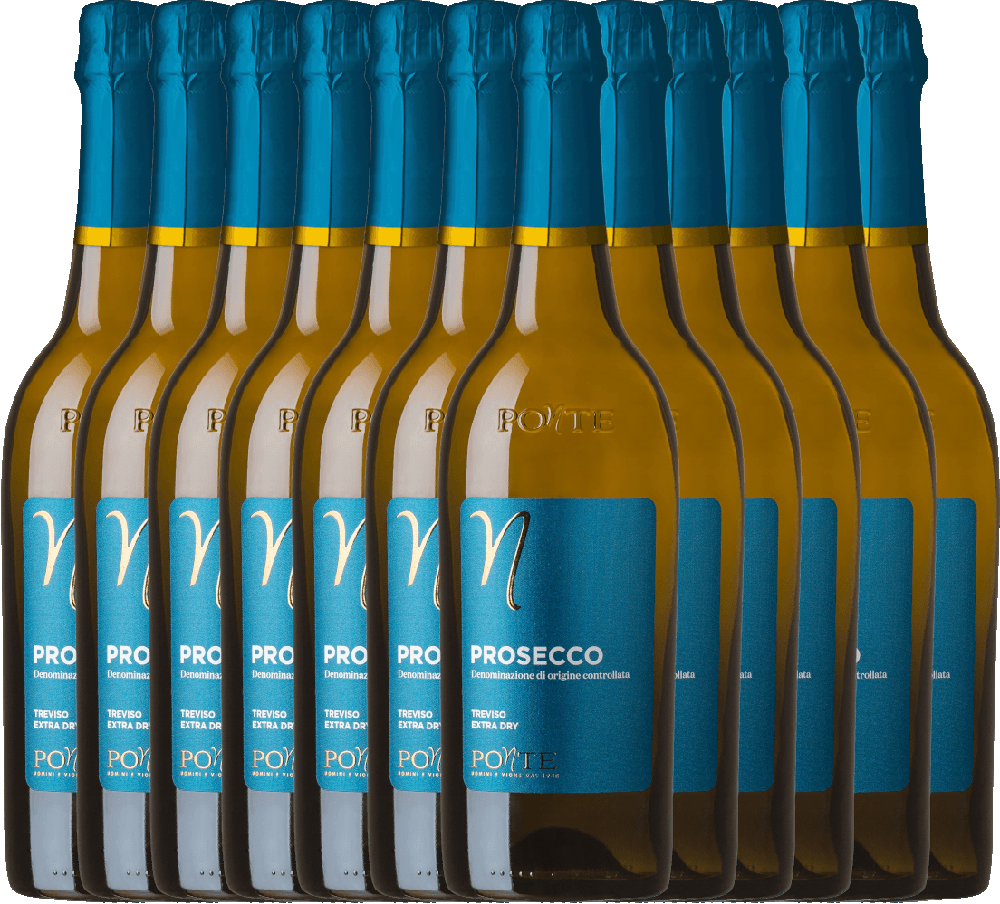12er Vorteilspaket - Prosecco Spumante Treviso DOC Extra Dry - Ponte