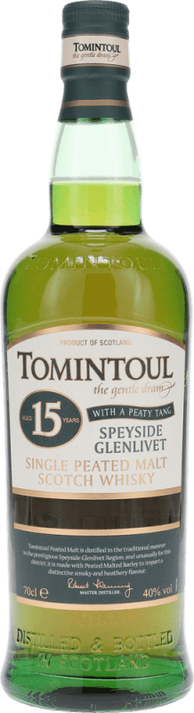 Peaty Tang 15 Years Old Single Malt Scotch Whisky in GP - Tomintoul