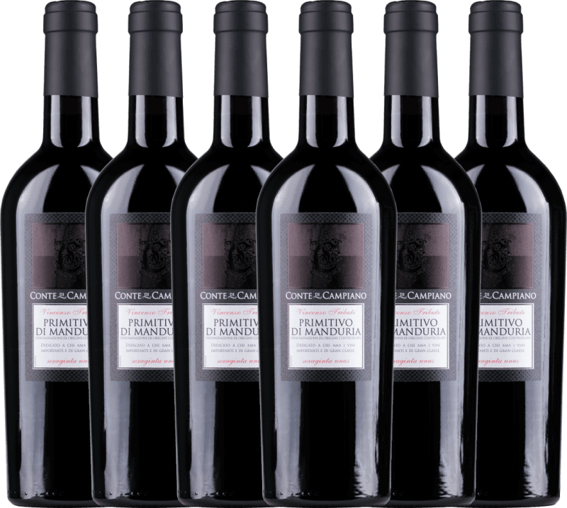 6er Vorteils-Weinpaket Primitivo di Manduria DOC - Conte di Campiano