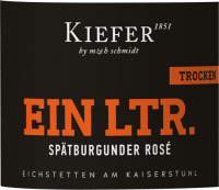 Vorschau: Spätburgunder Rosé trocken 1,0 l - Weingut Kiefer