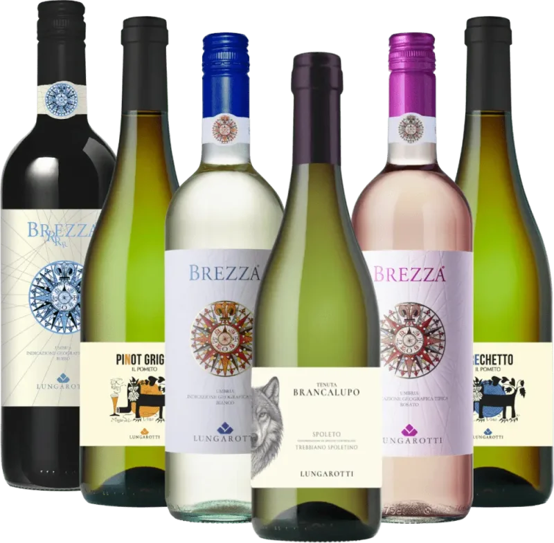 Viaggio di piacere attraverso l’Umbria con Lungarotti - 6x pacchetto di degustazione