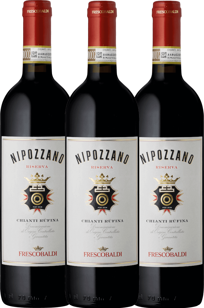 3er Vorteils-Weinpaket - Nipozzano Chianti Rufina Riserva DOCG - Castello di Nipozzano