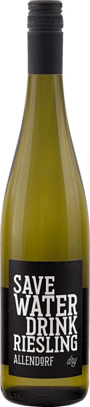 Save Water drink Riesling dry - Fritz Allendorf