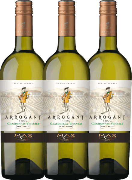 3er Vorteils-Weinpaket - Ribet Blanc Chardonnay Viognier 2021 - Arrogant Frog 3er Vorteils-Weinpaket - Ribet Blanc Chardonnay Viognier 2021 - Arrogant Frog